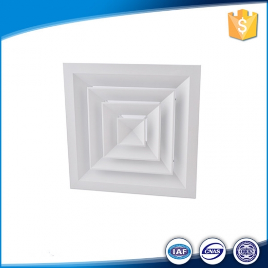 4 way supply ceiling square air diffuser